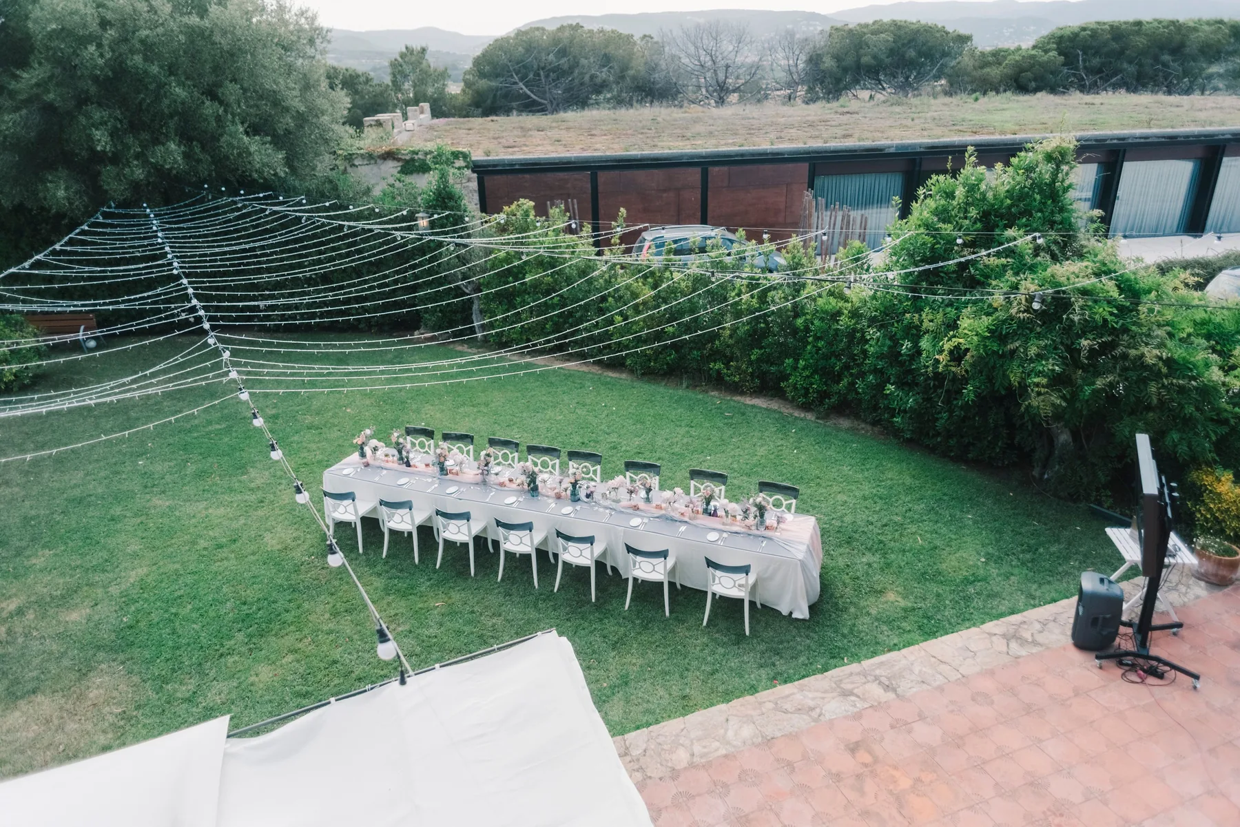 Evento especial en jardín